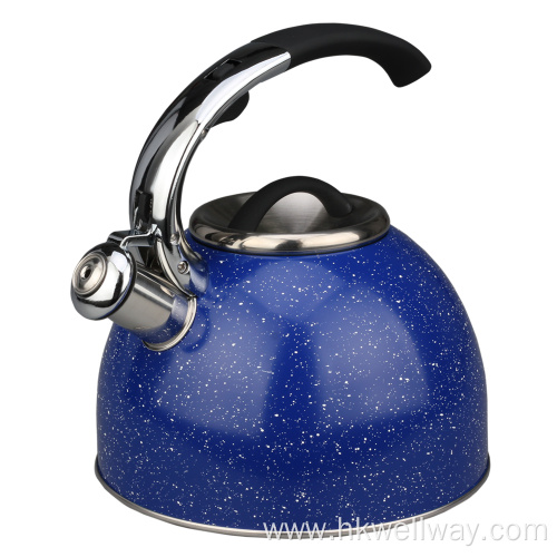 Stainless Steel Whistling Tea Kettle Rust-Resistant Stovetop